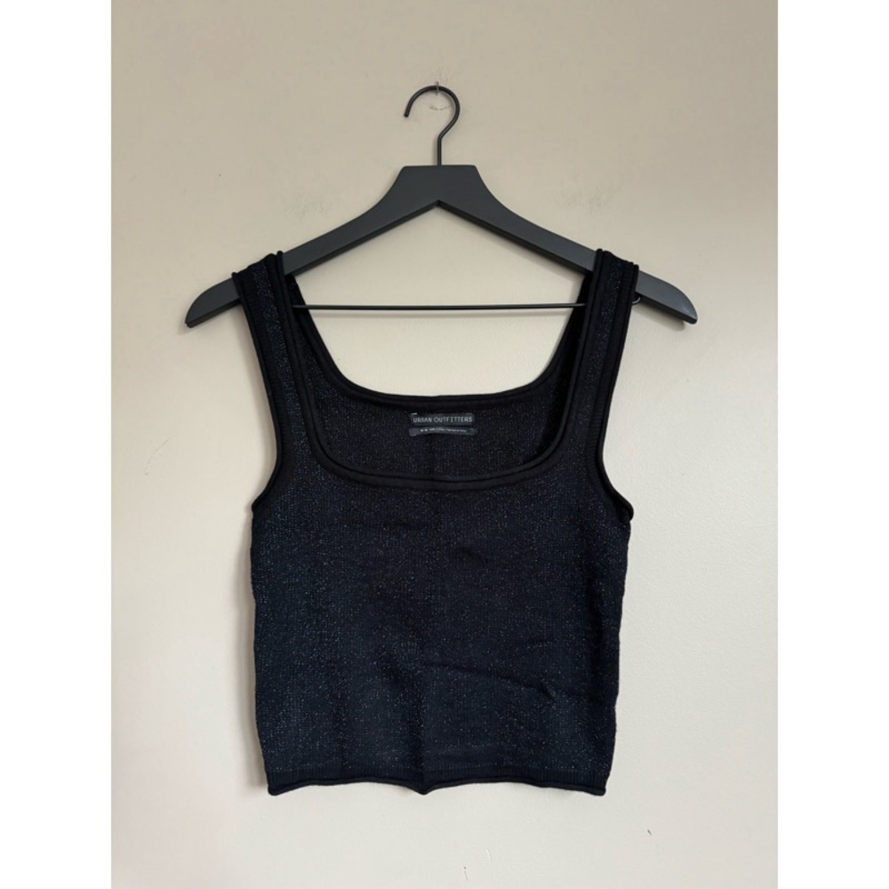 URBAN OUTFITTERS Glitter Squareneck Tank